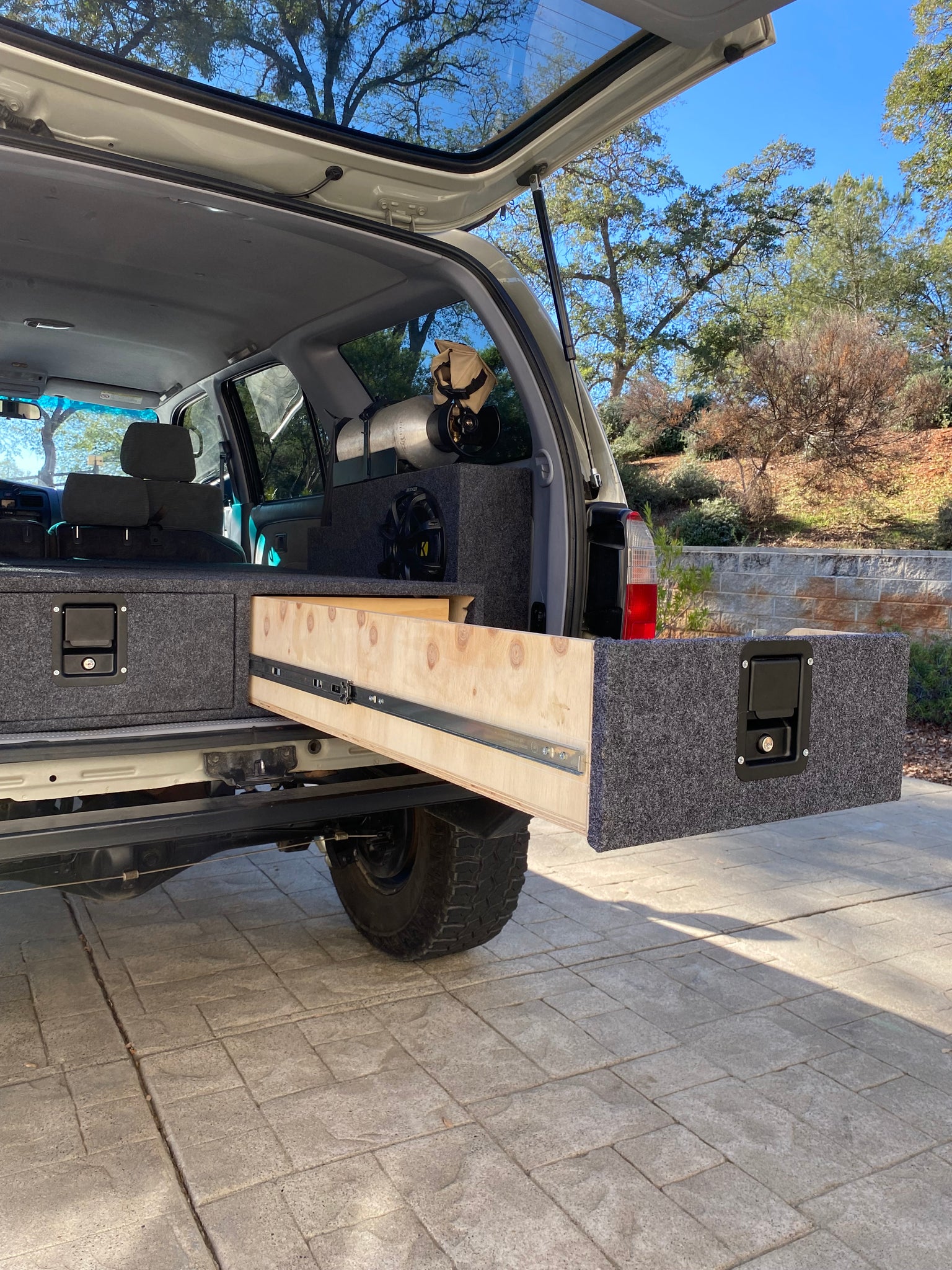 3rd Gen 4Runner Dual Drawer System – Solid Wood Worx